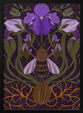 Bee and Iris Poster