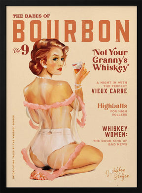 Babes of Bourbon Vol 9 Vintage Whiskey Pinup Poster