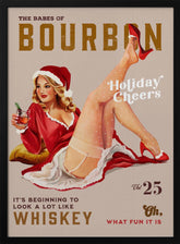 Babes of Bourbon Vol 25 Holiday Cheer Christmas Pinup Poster