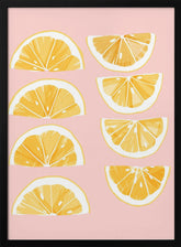 Sliced Lemons Poster