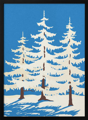 Harz Winter Trees Poster