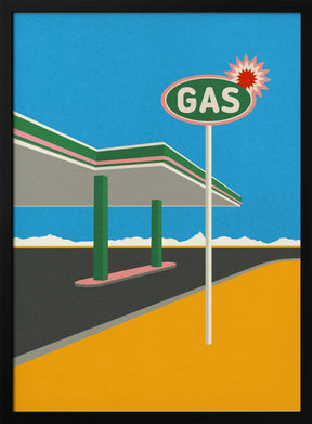 Spark Gas Station Poster