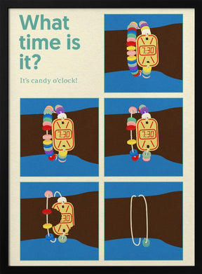 Poster Candy Clock Poster