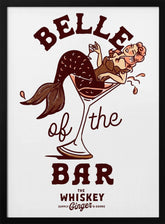 Belle Of The Bar Mermaid Pin Up Art Poster