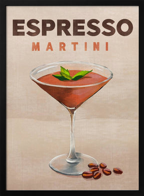 Espresso Martini Cocktail Bar Decor Poster