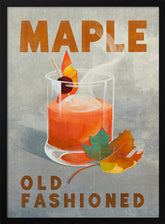 Maple Old Fashioned Cocktail Poster