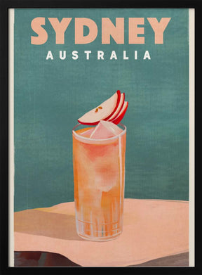 Sydney Australia Cocktail Bar Decor Poster