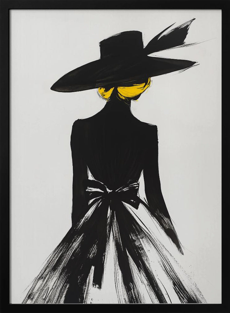 The Lady In the Black Hat Poster