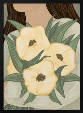 Pale Yellow Flowers Poster