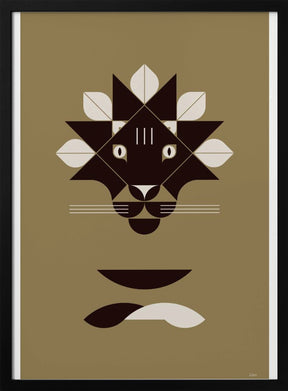 Golden Animals - Lion (gold) Poster