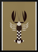 Golden Animals - Lobster (Gold) Poster