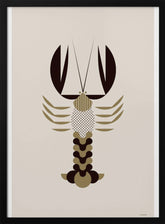 Golden Animals - Lobster (white) Poster