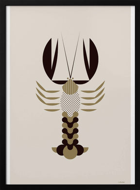 Golden Animals - Lobster (white) Poster