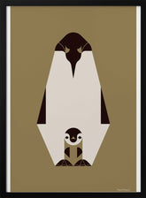 Golden Animals - Royal Penguin (Gold) Poster