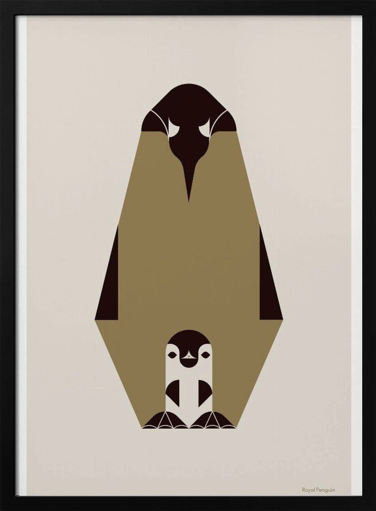 Golden Animals - Royal Penguin (white) Poster