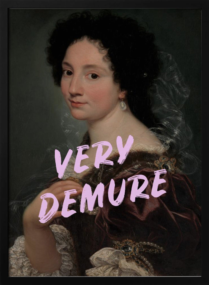 Demure Lady Poster