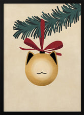 Meowry bauble godl/tan Poster