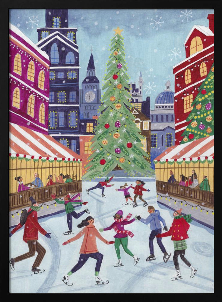 Skating in London Poster