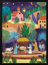 Nativity Scene starry night Poster