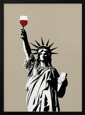 Liberty of Wine Poster