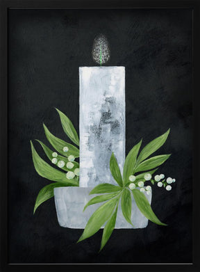 Winter candle Poster