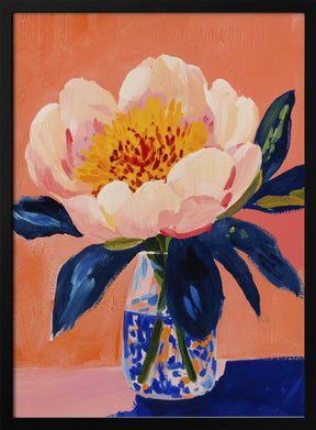 Blooming Peony Poster