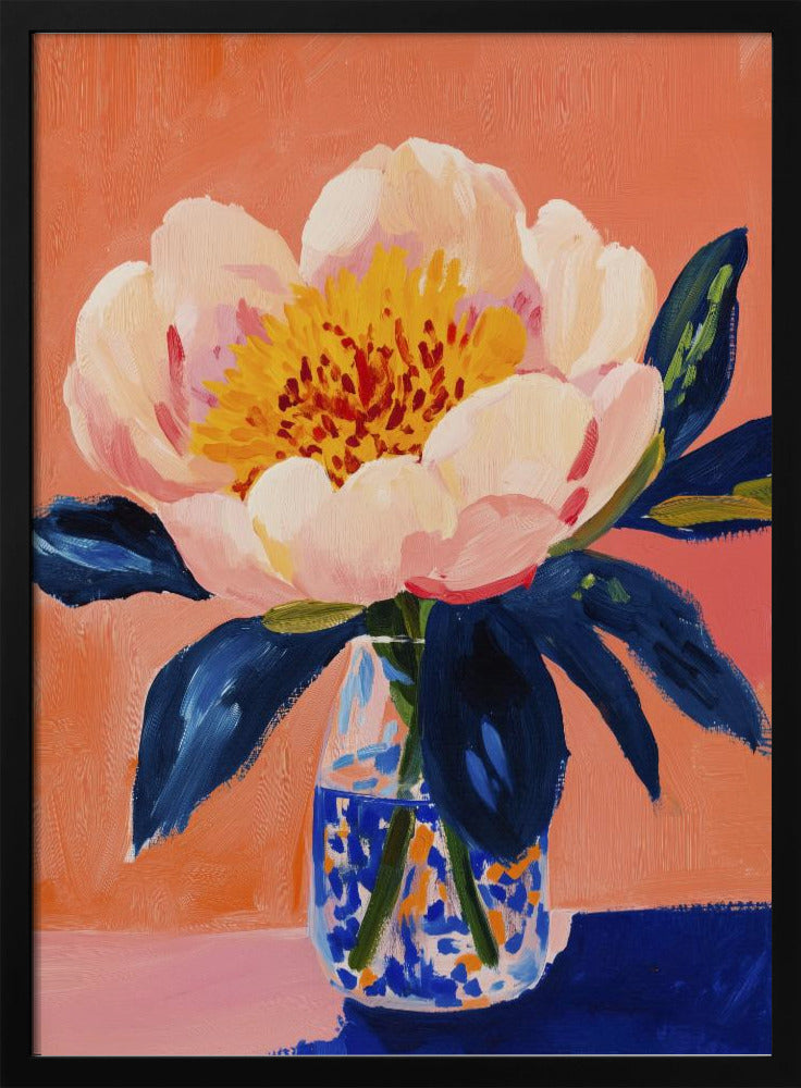 Blooming Peony Poster