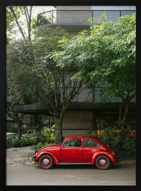 Retro Car in Mexico City Poster