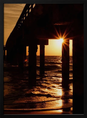 Saint Augustine Beach Pier Sunrise Poster