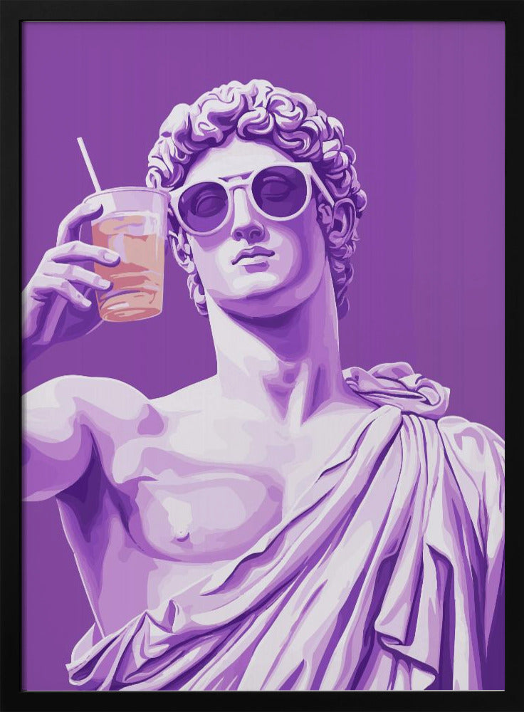 Greek Statue Cheers Poster