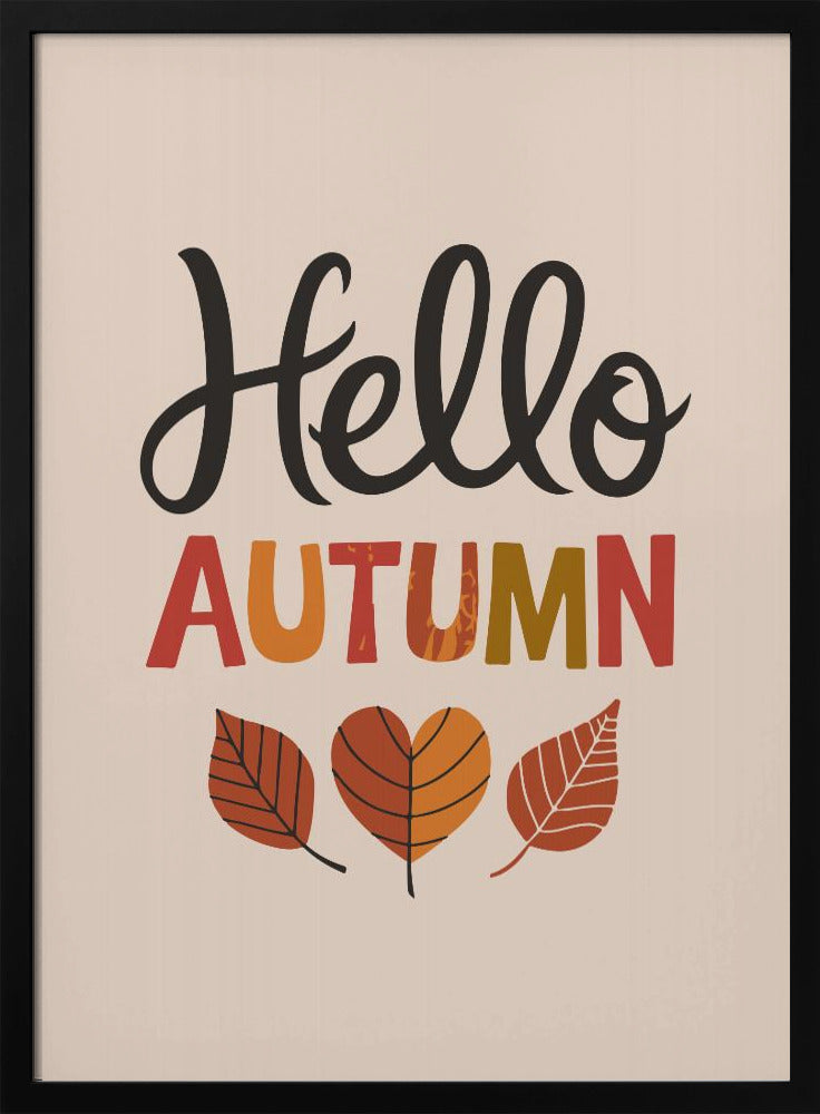 Hello Autumn Poster