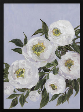 Evadne peonies in lilac Poster