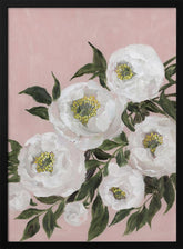 Evadne peonies in pink Poster