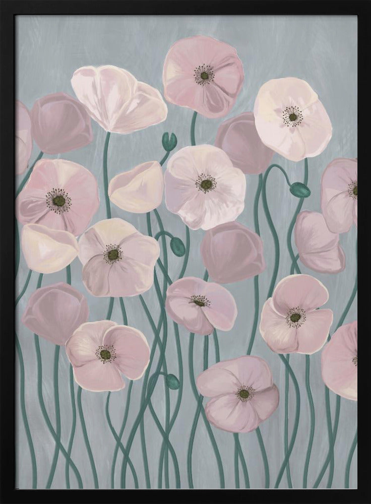 Light Poppies Poster