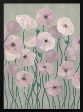 Light Poppies Poster