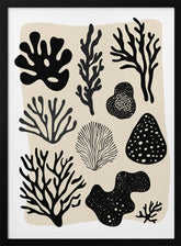 Coral Collection (black) Poster