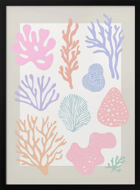 Pastel Corals Poster