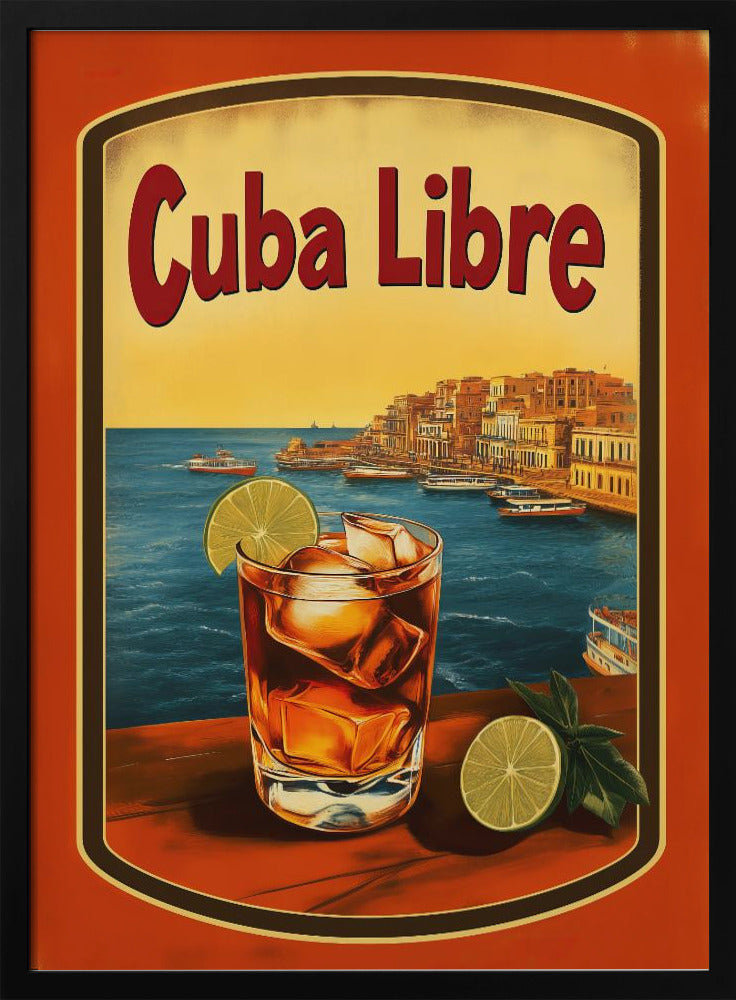 Cuba Libre Vintage Commercial Poster