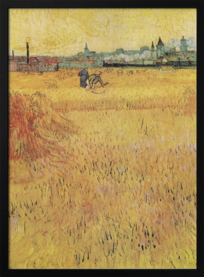 Wheat Field With View of Arles (1888) Poster