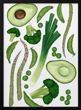 Green vegetables Poster