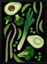 Green vegetables Poster