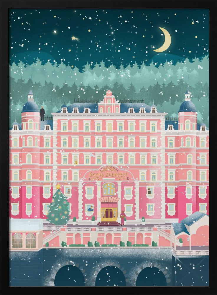 The Grand Budapest Hotel Holidays Poster