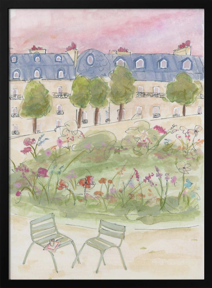 Parisian Garden Poster