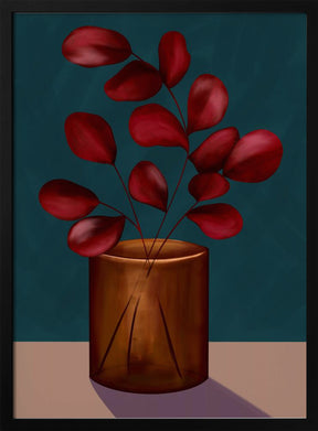 Autumn vase Poster