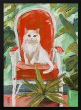 Indoor Jungle Cat Painting Poster