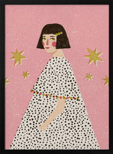 Polka Dots Girl Poster