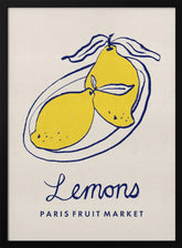 Food Art - Lemons Paris Fruit Market Poster