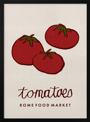 Food Art - Tomatoes Rome Food Market Poster