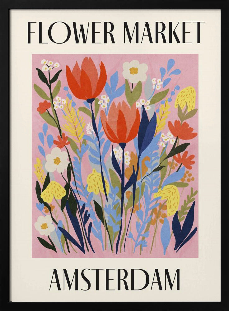 Flower Market Amsterdam Netherlands Poster