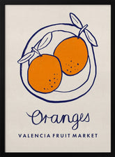 Food Art - Oranges Valencia Fruit Market Poster